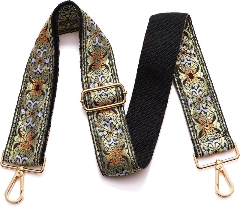 S-Jacorry Purse Strap Replacement Crossbody Wide Shoulder Strap Adjustable Canvas Straps Handbag Strap Replacement Belts - Image 2
